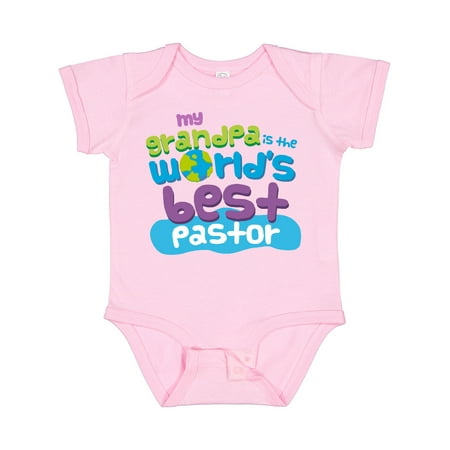 

Inktastic Grandpa Worlds Best Pastor Gift Baby Boy or Baby Girl Bodysuit