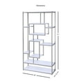 thumbnail image 5 of Alize Metal Modern Artsy styled Gray Finished Bookcase with Shelves, 5 of 5