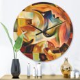 thumbnail image 2 of Designart 'Way of Inner Fractal' Modern Wood Wall Clock, 2 of 5