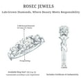 thumbnail image 6 of Rosec Jewels Lab Created Diamond Engagement Ring (Ef-Vs Quality) - Flower Inspired Ring for Women - with Jewelry Box, 10K White Gold, US 9.00, 6 of 9
