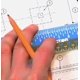 thumbnail image 5 of Regla Victor Easy Read de acero inoxidable de 30 cm, color azul, 5 of 6