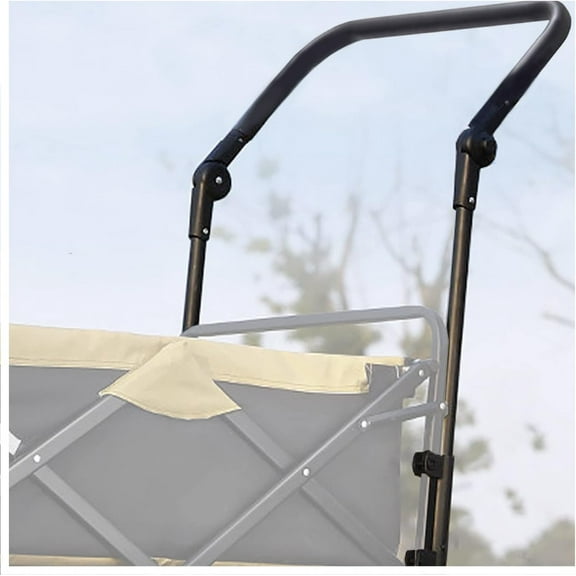 Universal Folding Wagon Push Handle Attachment (20 7/8 Inch/53 cm Outer Width and 19 5/8 Inch/50 cm Inside Width)-Adjustable Push/Pull Bar for Garden Carts,Can be Fixed on 0.6in/1.5cm Square Tube