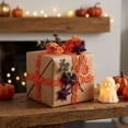 thumbnail image 4 of Halloween Wired Ribbon 5 Yards, Pumpkin Bat Witch Hat Printed Craft Ribbon for DIY Wreaths, Gift Wrapping, Bows, Floral Arrangements, Halloween Party and Fall Decoration Supplies, 4 of 6