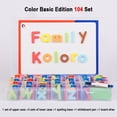 thumbnail image 1 of asddcavvf Letter Set 104/208 Pieces with Magnet Plate Foam Letters for Preschool Children Spelling a, 1 of 1