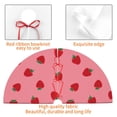 thumbnail image 4 of Lsque Strawberries Print Christmas Tree Skirt, Tree Skirt with Ties or Velcro, Perfect for Holiday Decorations, Halloween, and New Year-48", 4 of 7