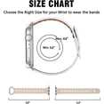 thumbnail image 4 of Compatible con Apple Watch Band 41 mm 40 mm 38 mm mujeres, correa delgada y delgada de cuero genuino de grano superior con el último diseño de doble clavo para iWatch Series 7 6 5 4 3 2 1 SE, 4 of 5