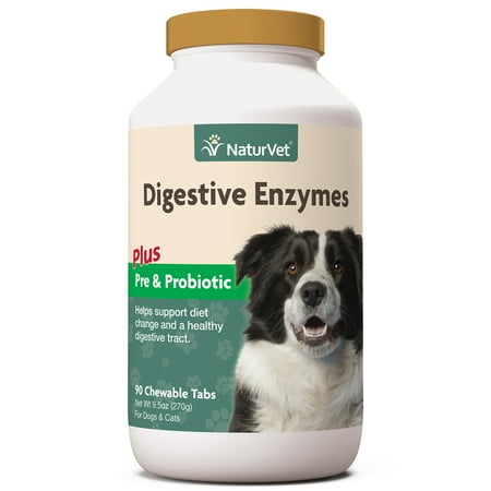 UPC: 0797801036641 | NaturVet Digestive Enzymes for Dogs – Plus Prebiotics & Probiotics – Helps Support Diet Change & A Healthy Digestive Tract – 90ct Chewable Tablets