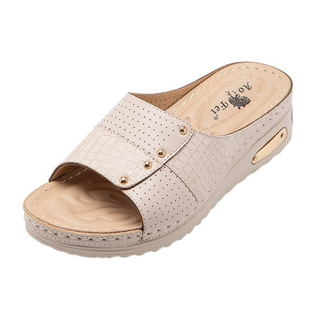 

Women s European And American Crossborder Non Slip Light Slope Heel Thick Soled Sandals