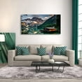 thumbnail image 5 of HFDF Jesus & Lamb Canvas Wall Art, Jesus Running After Lost Lamb Picture Canvas Print, Modern Christian Wall Art for Home Living Room Bedroom Decor,Religious Painting Christ Poster 24x20inch Framed, 5 of 6