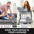 thumbnail image 5 of Livhil 8Pcs Packing Cubes for Luggage, Packing Cubes for Travel Luggage Packing Organizers ( Black White Plaid ), 5 of 7