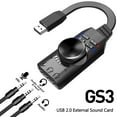 thumbnail image 2 of Meterk GS3 USB 2.0 External Virtual 7.1 Channel Sound Card Adapter, 2 of 7