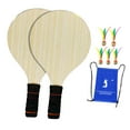 thumbnail image 2 of Colaxi 2 Pieces Kids Badminton Paddle Set Pickleball Physical Exercise Toys Badminton Racket Shuttlecock Paddle Set for Beach Family 5 Large Balls, 2 of 8