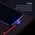 thumbnail image 2 of USB Charging Cable 540-Degree Magnetic Chargers Lightweight Portable Type-C Data Wire Charger Line for Smart Bracelets Red 1m 3 held, 2 of 9