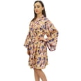 thumbnail image 4 of Bimba Women's Cotton Poplin Bridesmaid Robe Floral Printed Cover Up Wrap - 26, 4 of 7