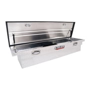 Dee Zee DZ10170L Red Label Single Lid Crossover Tool Box; .056 Brite-Tread Aluminum; Volume 8 cu. ft.; L 69.75 in. x W 20 in. x H 12.2 in.;
