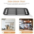 thumbnail image 2 of Milisten Tea Set Drain Plate Double Drain Tray Black 1Set, 2 of 8
