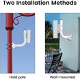 thumbnail image 2 of ZOUSSIQI 2PCS Bridge Bracket Mount, Antenna Pole and Wall Mounted Mount for Outdoor Point to Point AP Access Point Client Bridge CPE, Universal J Pole Mount Accessory CA919-19213, 2 of 9