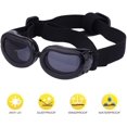 thumbnail image 1 of Gafas para perros Anti-UV Gafas de sol para perros, Gafas para mascotas con correas ajustables para gatos Perros pequeños ---- Negro, 1 of 2