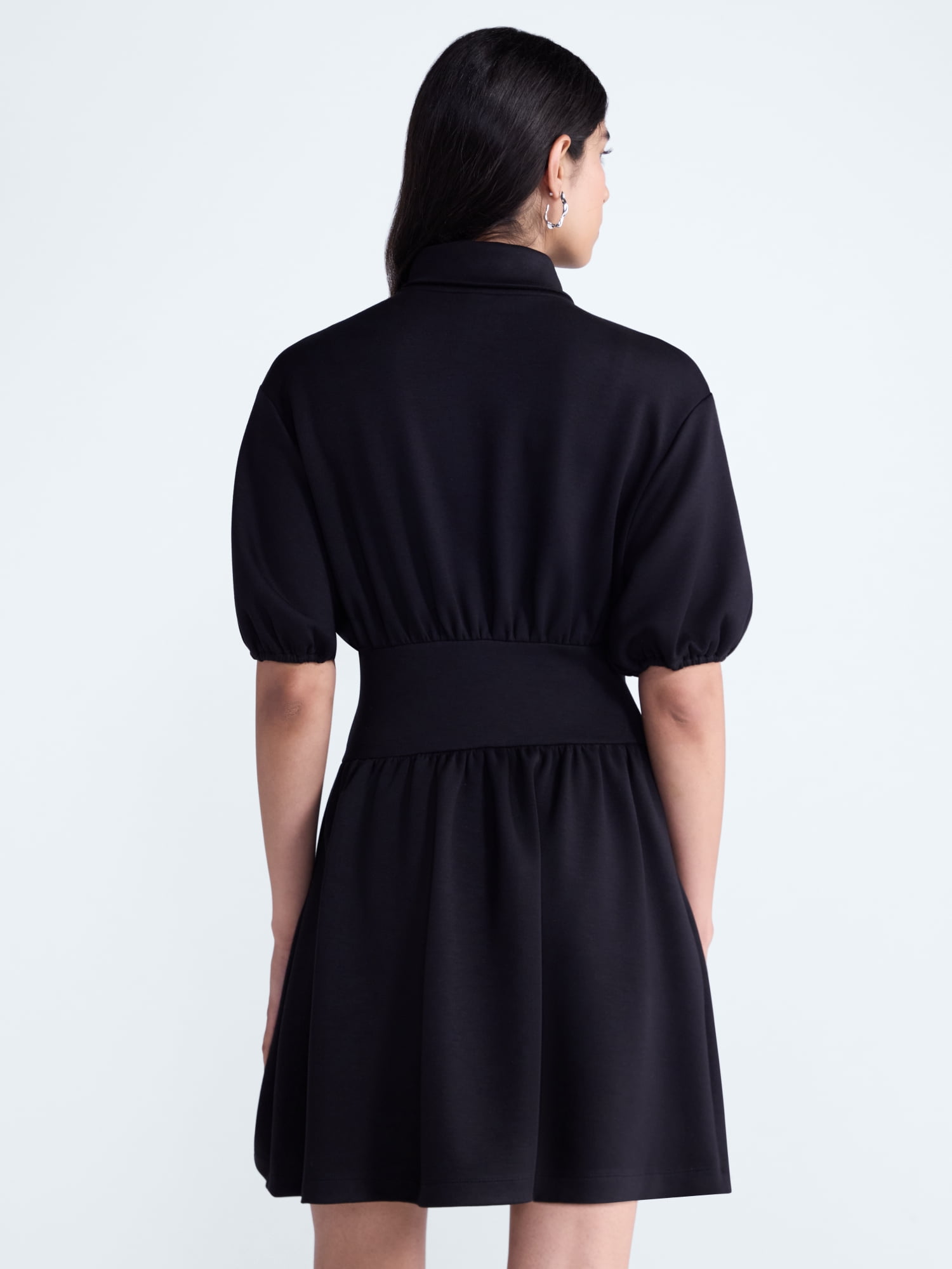 Scoop Women's and Women's Plus Scubaknit Zip Front Dress, Sizes XS-4X
