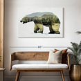 thumbnail image 3 of Elephant Stock Arctic Polar Bear Wall Art - Horizontal Canvas Wall Art - Dining Room Wall Decor - Animal Canvas - Gray And Green Decor By Davies Babies - 45" x 30", 3 of 8