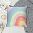 thumbnail image 2 of Shiartex Rainbow Pastel Colors Pillow Cases with Zipper Home Decor for Living Room Bedroom Bed Cushion Outdoor for Car Couch Bedroom All Year Round Suitable Pillow Case 1PC 24x24in, 2 of 5