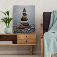 thumbnail image 5 of QISVANSET Stacked Stone Canvas Wall Art Print 15.75x11.81 Inches, 5 of 5