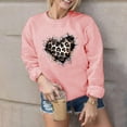 thumbnail image 5 of mihongmao Valentine Tops for Women Long Sleeve Crewneck Ladies' Casual Valentine's Day Printed Long Sleeved Round Neck Top/shirt Pink XL, 5 of 8