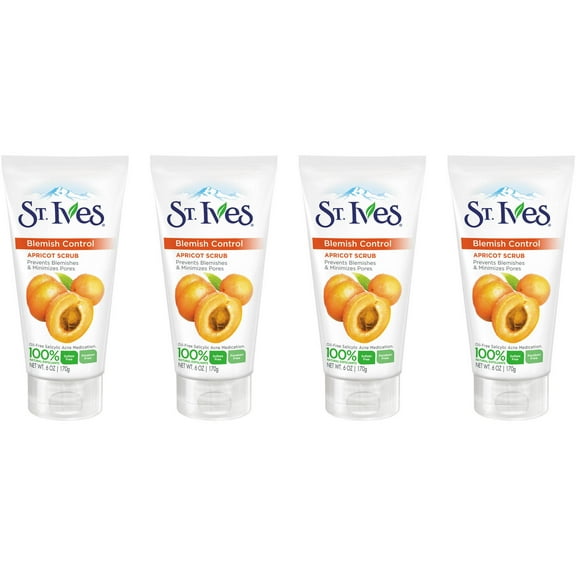 St. Ives Acne Control Face Scrub Apricot 6 oz, 4 count