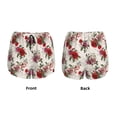 thumbnail image 5 of Lsque Rose Flowers Printed Women's Running Shorts with Liner Pockets,Elastic Quick Dry Workout Athletic Gym Yoga Shorts,Womens High Waist Shorts-, 5 of 9