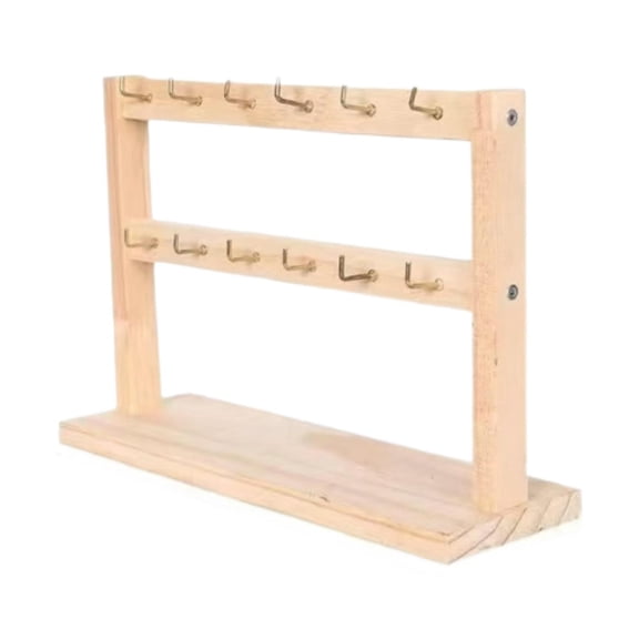 yotijay Earring Display Stand Jewelry Display Rack Sturdy Showcase Jewelry Organizer 2 Tier