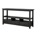 thumbnail image 7 of Tcbosik 57.9-Inch Black Console Table with 3 Drawers & 2-Tier Open Shelf, Modern Rustic Storage Foyer Table for Entryway, Living Room, Bedroom, 7 of 7