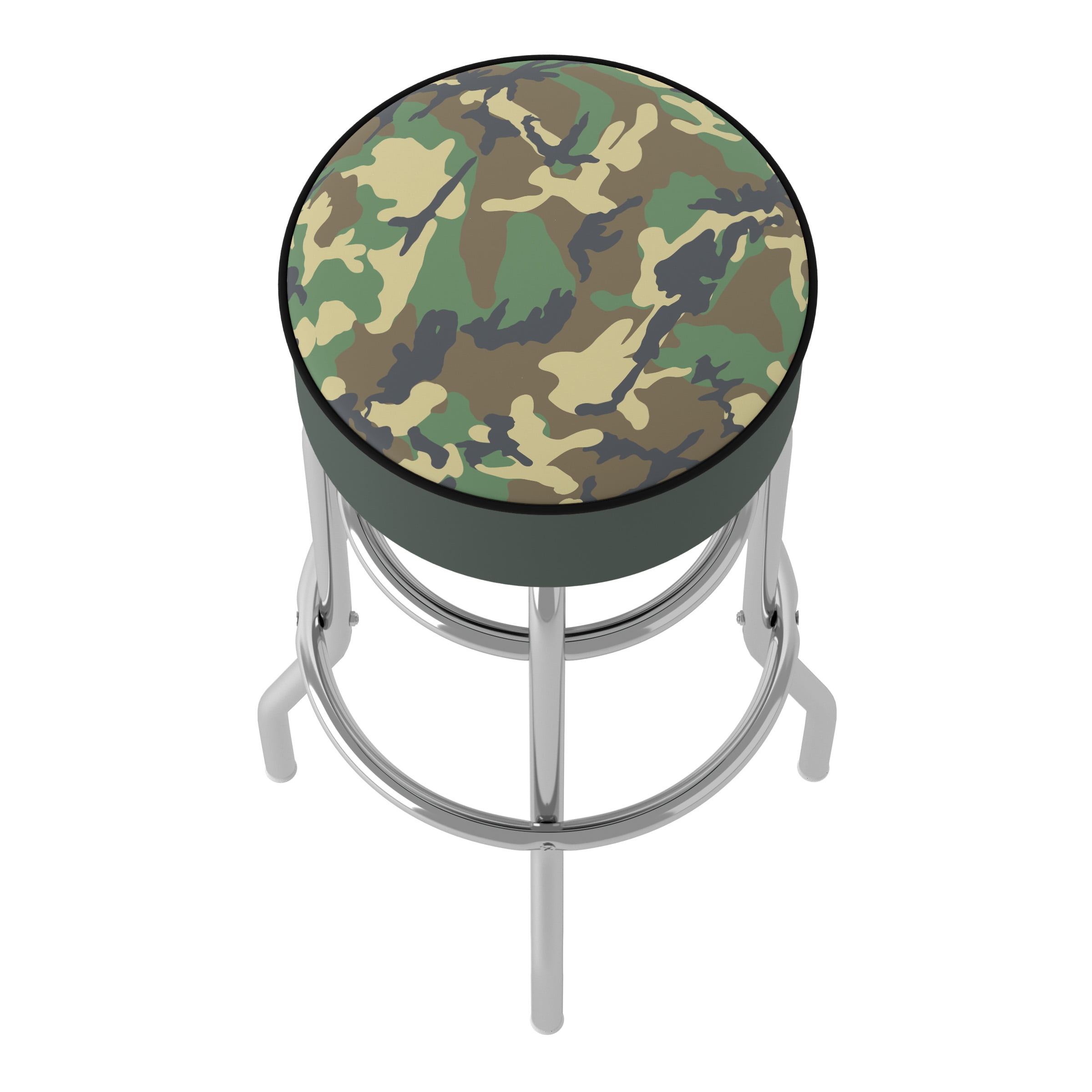 Trademark Gameroom Hunt Camo Bar Stool with Padded Seat