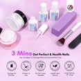 thumbnail image 2 of Saviland 3 Mins Instant Nail Repair Kit - Pink & White Dip Powder and Gel Glue Resin Quick Nail Repair for Damaged Nails Broken Nails Easy to Use, 2 of 7