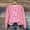 Pink#11, variant on GaThRRgYP Everyday Essential Round Neck Long Sleeve Tee Women,Women's Round Neck Printed Loose Fitting Long Sleeve Hoodless Sweatshirts Blouse Pink XXXXL