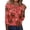 Vermilion, variant on Christmas Shirts for Women Casual - Christmas Graphic Tees Ladies Loose Fit V Neck Tshirts 3/4 Sleeve Tops for Women Trendy