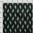 thumbnail image 2 of oneOone Cotton Poplin Twill Black Fabric Ethnic Block Craft Projects Decor Fabric Printed By The Yard 56 Inch Wide, 2 of 2