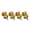 Fake gold plating, variant on 4Pcs Guitar Strap Locks Buttons End Pin Security Straplocks for Acoustics, Ukuleles, Bass, Banjos Easy to Install