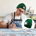 thumbnail image 6 of RIDEIWAKE Beanie Hat with Light Headlamp Rechargeable Flashlight Head Lamps Winter Knitted Running Light up Beanie Cap Christmas Gifts Cool Gadgets for Men Women Boy Men's Gifts(Green), 6 of 11