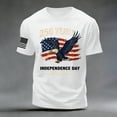 thumbnail image 4 of Leey-World Usa 250th Anniversary T Shirts 250th Anniversary USA Shirts for Men American Flag T-Shirt 4th of July Shirt 250 Years Birthday Patriotic Tops(White,M), 4 of 5