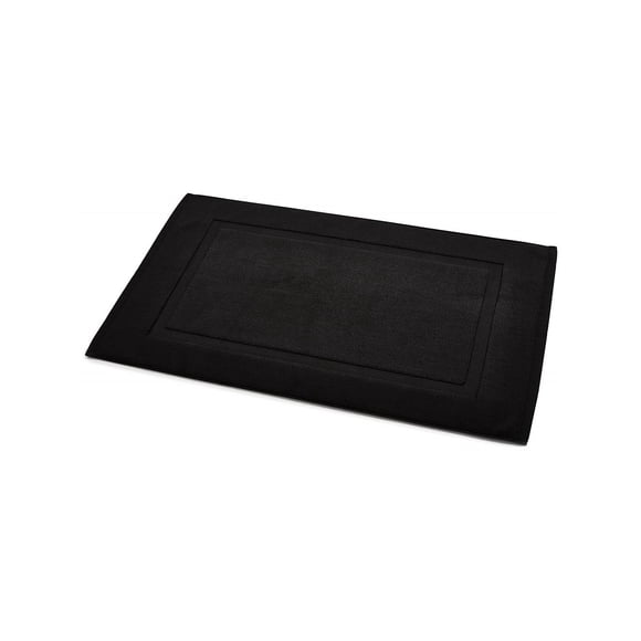 ADONIS Tapis de Bain 20 Pouces x 30 Pouces #7.00 Lb/dz Standard Éponge Pleine Grandeur 6/paquet Couleur : Noir