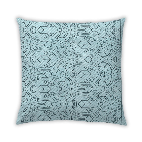 Ahgly Company Outdoor Square Contemporary Throw Pillow, 18 inch by 18 inch