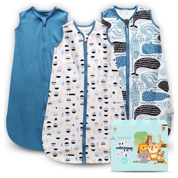 Saco de Dormir Infantil Castillo Encantador 18-24 Meses Algodón 100% TOG 0.5 Juego de 3