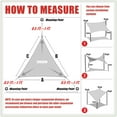 thumbnail image 6 of ColourTreeCustom Size Order To Make 10' x 17' x 19.7' Red & White Stripes Right Triangle Sun Shade Sail Canopy Mesh Fabric UV Block - Commercial Heavy Duty - 190 GSM - 3 Years Warranty, 6 of 8