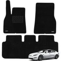 WENNEBIRD Superior Carpet Floor Mats for 2021-2025 Tesla Model S, 0.6 inch Thickness Rugs - 3pc
