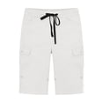 thumbnail image 6 of Hurxie Women's Cargo Shorts Quick Dry Athletic Shorts Lightweight Running Summer Hiking Shorts with Pockets White,L, 6 of 6