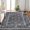 Brown Tone, variant on Area Rug for Living Room, Machine Washable Boho Rug for Bedroom, Low Pile Lightweight Thin Floral Vintage Distress Print Pattern Carpet for Dining Room