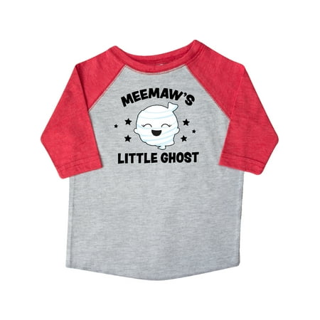 

Inktastic Cute Meemaw s Little Ghost with Stars Gift Toddler Toddler Girl T-Shirt