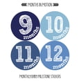 thumbnail image 3 of Months in Motion Baby Monthly Stickers - Baby Milestone Stickers - Newborn Boy Stickers - Month Stickers for Baby Boy - Baby Boy Stickers - Newborn Monthly Milestone Stickers - Belly Stickers, 3 of 3