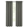 thumbnail image 3 of Achim Kendal Solid Rod Pocket Light Filtering Curtain Panel, Grey/White, 52" x 84", 3 of 3