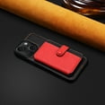 thumbnail image 6 of for iPhone 15 Wallet Case with ID Card Holder [RFID Blocking] Premium PU Leather Kickstand Magnetic Clasp Shockproof Back Flip Credit Card Slots Phone Case For iPhone 15,Red, 6 of 11